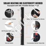 40L saulės energija šildoma lauko dušas su lietaus tipo galvute – 220x180x2270 mm - Image 4