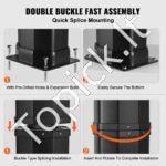 35L Saulės energija šildoma lauko dušo sistema su lietaus tipo galvute – 220x180x2170 mm - Image 3