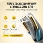 Gyvulininkystės elektrinė tvoros viela 500 m su izoliatoriais - Image 3