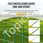 Elektrinio piemens viela 800 m | Nešiojama HDPE viela su 54 kg atsparumu tempimui - Image 4