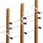 Aliumininė gyvulininkystės elektrinė tvoros viela 500 m - Image 8