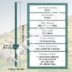 Metalinės tvoros stulpai 10 vnt 91,44 cm - Image 6