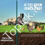 Metalinės tvoros stulpai 10 vnt 121,92 cm - Image 3