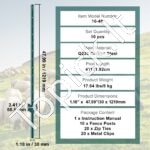 Metalinės tvoros stulpai 10 vnt 121,92 cm - Image 6