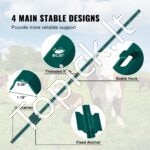 Metalinės tvoros stulpai 10 vnt 152,4 cm - Image 4