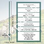 Metalinės tvoros stulpai 10 vnt 182,88 cm - Image 7