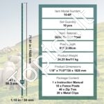 Metalinės tvoros stulpai 10 vnt 182,88 cm - Image 7