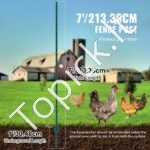 Metalinės tvoros stulpai 10 vnt 213,36 cm - Image 2