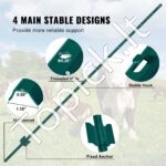 Metalinės tvoros stulpai 10 vnt 213,36 cm - Image 3