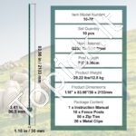 Metalinės tvoros stulpai 10 vnt 213,36 cm - Image 6