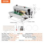 Automatinė maišelių sandarinimo mašina 600W 16m/min 6-12mm - Image 6