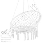 Kabantis hamakas/sūpynės 800x625x1200mm 150kg baltas - Image 8