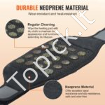 Šildomas terapinis diržas raumenų atpalaidavimui , 10 nefrito ir turmalino akmens - Image 3