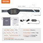 Šildomas terapinis diržas raumenų atpalaidavimui , 10 nefrito ir turmalino akmens - Image 6