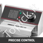 Komercinė elektrinė gruzdintuvė – 2x6L - Image 3