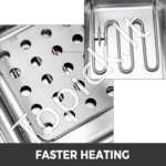 Komercinė elektrinė gruzdintuvė – 2x6L - Image 4