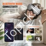 Elektrinis akių masažuoklis su 5 masažo režimais ir bluetooth 180° - Image 3
