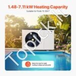 Elektrinė baseino šilumos siurblinė – 7,11 kW | Energingai taupanti, tyliai veikianti - Image 2