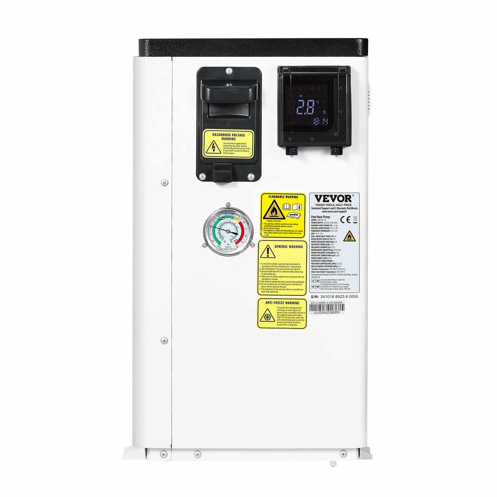 de_YCRBOZZG2511U7XEIV7_original_img-v1_heat-pumps-m100-12 Elektrinė baseino šilumos siurblinė – 11,38 kW | Energiją taupantis vandens šildytuvas su inverterine technologija - Image 9