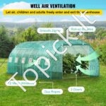 PE Plėvelinis šiltnamis 6,1x3x2,1 m, 12 tinklelio langai - Image 5