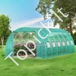 PE Plėvelinis šiltnamis 6,1x3x2,1 m, 12 tinklelio langai - Image 8