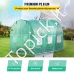 PE Plėvelinis šiltnamis 3 x 2,1 x 2,1 m, 6 tinklelio langai - Image 4