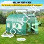 PE Plėvelinis šiltnamis 3 x 2,1 x 2,1 m, 6 tinklelio langai - Image 5