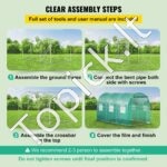 Plėvelinis šiltnamis 3,5 x 2x 2m, 6 tinklelio langai - Image 6