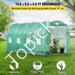 PE Plėvelinis šiltnamis 4,6x2,1x2,1 m, 8 tinklelio langai - Image 2