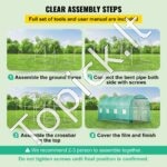 PE Plėvelinis šiltnamis 4,6x2,1x2,1 m, 8 tinklelio langai - Image 6