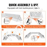 Nešiojamas ir laisvai statomas paukščių narvas/tunelis 600 x 400 x 61,5 cm - Image 3