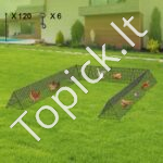 Nešiojamas ir laisvai statomas paukščių narvas/tunelis 600 x 400 x 61,5 cm - Image 7