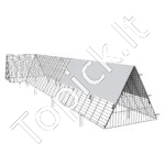 Paukščių tunelis/narvas 400 x 100 x 61,5 cm - Image 8