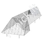 Paukščių tunelis/narvas 400 x 100 x 61,5 cm - Image 9