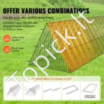 Didelis metalinis paukščių narvas/tunelis 300 x 71 x 61,5 cm - Image 5