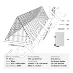 Didelis metalinis paukščių narvas/tunelis 300 x 71 x 61,5 cm - Image 6