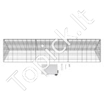 Didelis metalinis paukščių narvas/tunelis 300 x 71 x 61,5 cm - Image 8