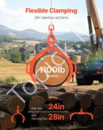 Rąstų kėlimo/vilkimo žnyplės 500 kg 710 mm - Image 2