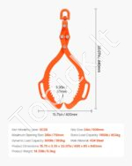 Rąstų kėlimo/vilkimo žnyplės 500 kg 710 mm - Image 7