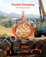 Rąstų kėlimo/vilkimo žnyplės 453kg 710mm - Image 2