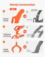 Rąstų kėlimo/vilkimo žnyplės 453kg 710mm - Image 6