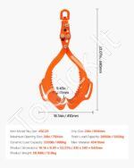 Rąstų kėlimo/vilkimo žnyplės 453kg 710mm - Image 7