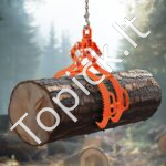 Rąstų kėlimo/vilkimo žnyplės 1000kg 812mm - Image 8