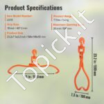 Rąstų kėlimo/vilkimo žnyplės 350 kg 508 mm - Image 6