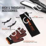 Titaninis plaukų tiesintuvas (210°F – 450°F / 99°C – 232°C) - Image 5