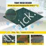 Stačiakampė saugos tinklinė baseino uždanga – 5.48x9.75m | Žalia - Image 6