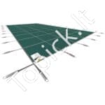 Stačiakampė saugos tinklinė baseino uždanga – 5.48x9.75m | Žalia - Image 10