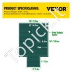 Stačiakampė saugos baseino uždanga – 5.5x10.4m - Image 7