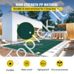 Baseino uždangalas 4,8x9,7 m, stačiakampis, žalias tinklelis. - Image 7