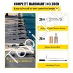 Stačiakampė žieminė baseino saugos uždanga – 6.1x11.6m (su laiptų išpjova) - Image 4